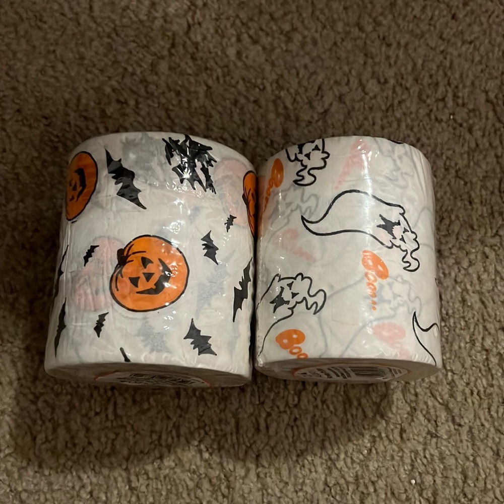 Vintage Halloween toilet paper